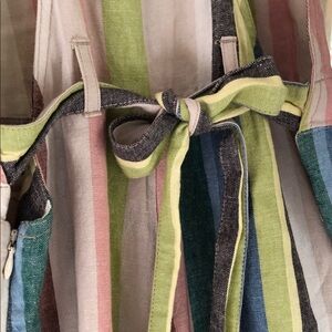 FREE PEOPLE Pink and Green Striped OVERALLS 🍭